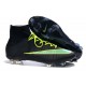 2015 Nike Mercurial Superfly 4 FG Crampons de Football Noir Vert