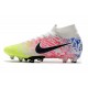 Nike Mercurial Superfly 7 Elite Pro AG Neymar Blanc Noir Bleu Volt