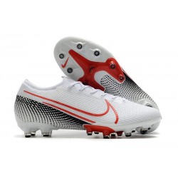 Nike Mercurial Vapor 13 Elite Pro-AG Blanc Cramoisi