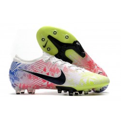 Nike Mercurial Vapor 13 Elite Pro-AG Neymar Blanc Noir Bleu Volt