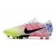 Nike Mercurial Vapor 13 Elite Pro-AG Neymar Blanc Noir Bleu Volt