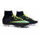 2015 Nike Mercurial Superfly 4 FG Crampons de Football Noir Vert