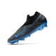 Nouveau Nike Phantom Vision 2 Elite DF FG -Noir Bleu Laser Anthracite