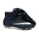 Nouveau Chaussure de Football Nike Mercurial Superfly CR FG Bleu Marine Blanc