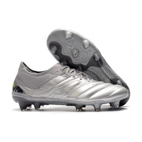 Nouvelles Crampons de Foot - Adidas Copa 19.1 FG Argent Jaune Solaire