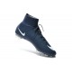 Nouveau Chaussure de Football Nike Mercurial Superfly CR FG Bleu Marine Blanc