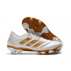 Nouvelles Crampons de Foot - Adidas Copa 19.1 FG Blanc Or