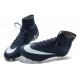 Nouveau Chaussure de Football Nike Mercurial Superfly CR FG Bleu Marine Blanc