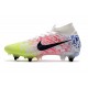 Nike Mercurial Superfly 7 Elite SG Anti Clog Neymar Blanc Noir Bleu Volt