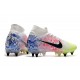 Nike Mercurial Superfly 7 Elite SG Anti Clog Neymar Blanc Noir Bleu Volt