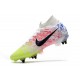 Nike Mercurial Superfly 7 Elite SG Anti Clog Neymar Blanc Noir Bleu Volt