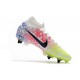 Nike Mercurial Superfly 7 Elite SG Anti Clog Neymar Blanc Noir Bleu Volt
