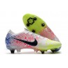 Nike Mercurial Vapor 13 Elite SG Anti Clog Neymar Blanc Noir Bleu Volt