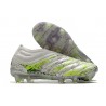 Chaussures Foot adidas Copa 20+ FG Blanc Noir Vert