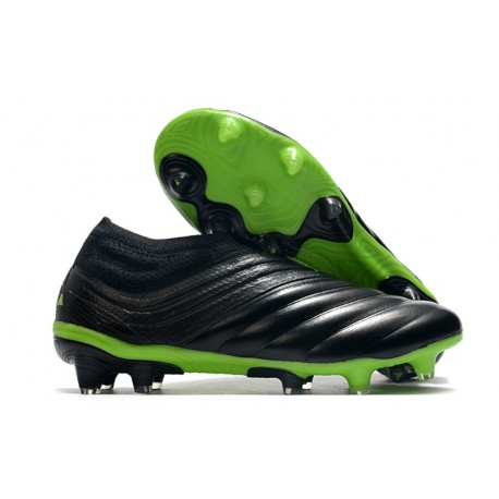 Chaussures Foot adidas Copa 20+ FG Noir Vert signal