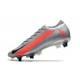 Nike Mercurial Vapor 13 Elite SG-PRO Anti Clog Gris Noir Rouge