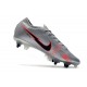 Nike Mercurial Vapor 13 Elite SG-PRO Anti Clog Gris Noir Rouge