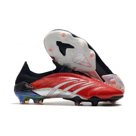 Crampon adidas Predator Archive Édition limitée FG Rouge Noir Argent
