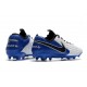 Nike Tiempo Legend VIII Elite FG Crampons Blanc Bleu Noir