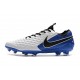 Nike Tiempo Legend VIII Elite FG Crampons Blanc Bleu Noir