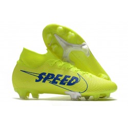 Nike Mercurial Dream Speed Superfly 7 Elite DF FG Jaune Bleu