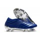 Chaussures Foot adidas Copa 20+ FG Bleu Royal Argent