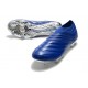 Chaussures Foot adidas Copa 20+ FG Bleu Royal Argent