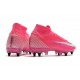 Nike Mercurial Superfly 7 Elite SG Anti Clog x Mbappe Rose Blanc Noir