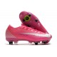 Nike Mercurial Vapor 13 Elite SG-PRO Anti Clog Mbappe Rose Blanc Noir