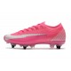 Nike Mercurial Vapor 13 Elite SG-PRO Anti Clog Mbappe Rose Blanc Noir