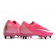 Nike Mercurial Vapor 13 Elite SG-PRO Anti Clog Mbappe Rose Blanc Noir