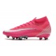 Nike Mercurial Superfly 7 Elite Pro AG x Mbappe Rose Blanc Noir