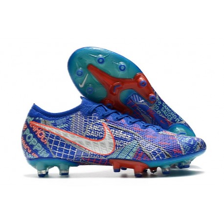 Nike Mercurial Vapor 13 Elite Pro-AG Sancho Bleu Blanc Vert Noir