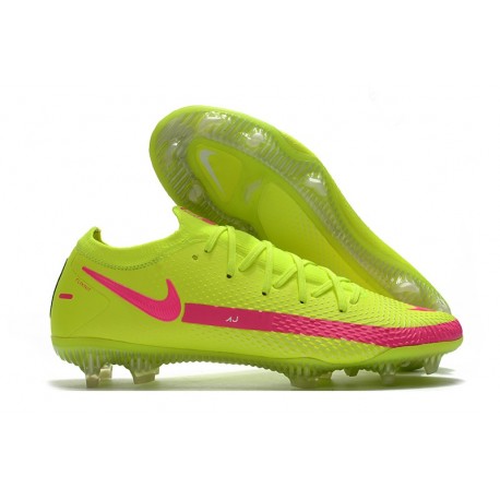 Chaussure Nouvel Nike Phantom GT Elite FG Vert Rose