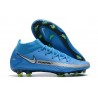Nike Phantom GT Elite DF FG Crampon Bleu Argent