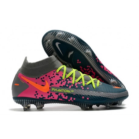 Nike Performance PHANTOM GT ELITE DF FG - Gris Bleu Rose