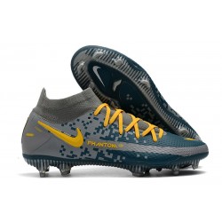 Nike Performance PHANTOM GT ELITE DF FG - Bleu Gris Jaune