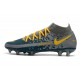 Nike Performance PHANTOM GT ELITE DF FG - Bleu Gris Jaune