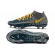 Nike Performance PHANTOM GT ELITE DF FG - Bleu Gris Jaune