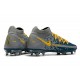 Nike Performance PHANTOM GT ELITE DF FG - Bleu Gris Jaune