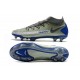 Nike Phantom GT Elite DF FG Crampon Argent Bleu