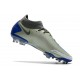 Nike Phantom GT Elite DF FG Crampon Argent Bleu