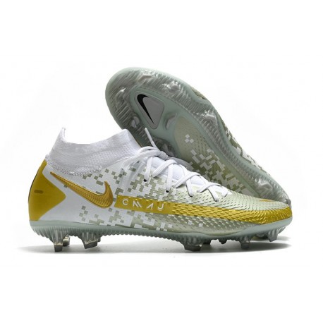 Nike Performance PHANTOM GT ELITE DF FG - Blanc Or