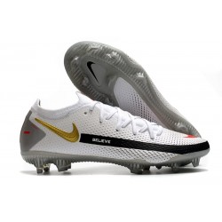 Nike Crampons Football Phantom GT Elite FG Blanc Noir Rouge