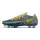 Nike Crampons Football Phantom GT Elite FG Bleu Gris Jaune