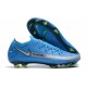 Nike Crampons Football Phantom GT Elite FG Bleu Argent