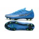 Nike Crampons Football Phantom GT Elite FG Bleu Argent