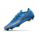 Nike Crampons Football Phantom GT Elite FG Bleu Argent