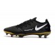 Nike Crampons Football Phantom GT Elite Tech Craft FG Noir Or