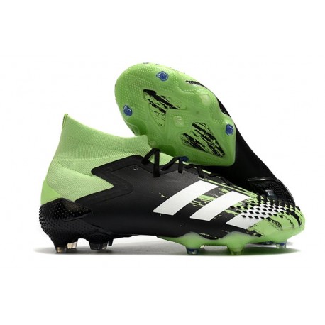 adidas Predator Mutator 20.1 FG Crampon Homme - Vert Signal Blanc Noir